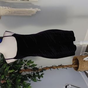 Vintage Frederick's of Hollywood Velvet Mini Dress L